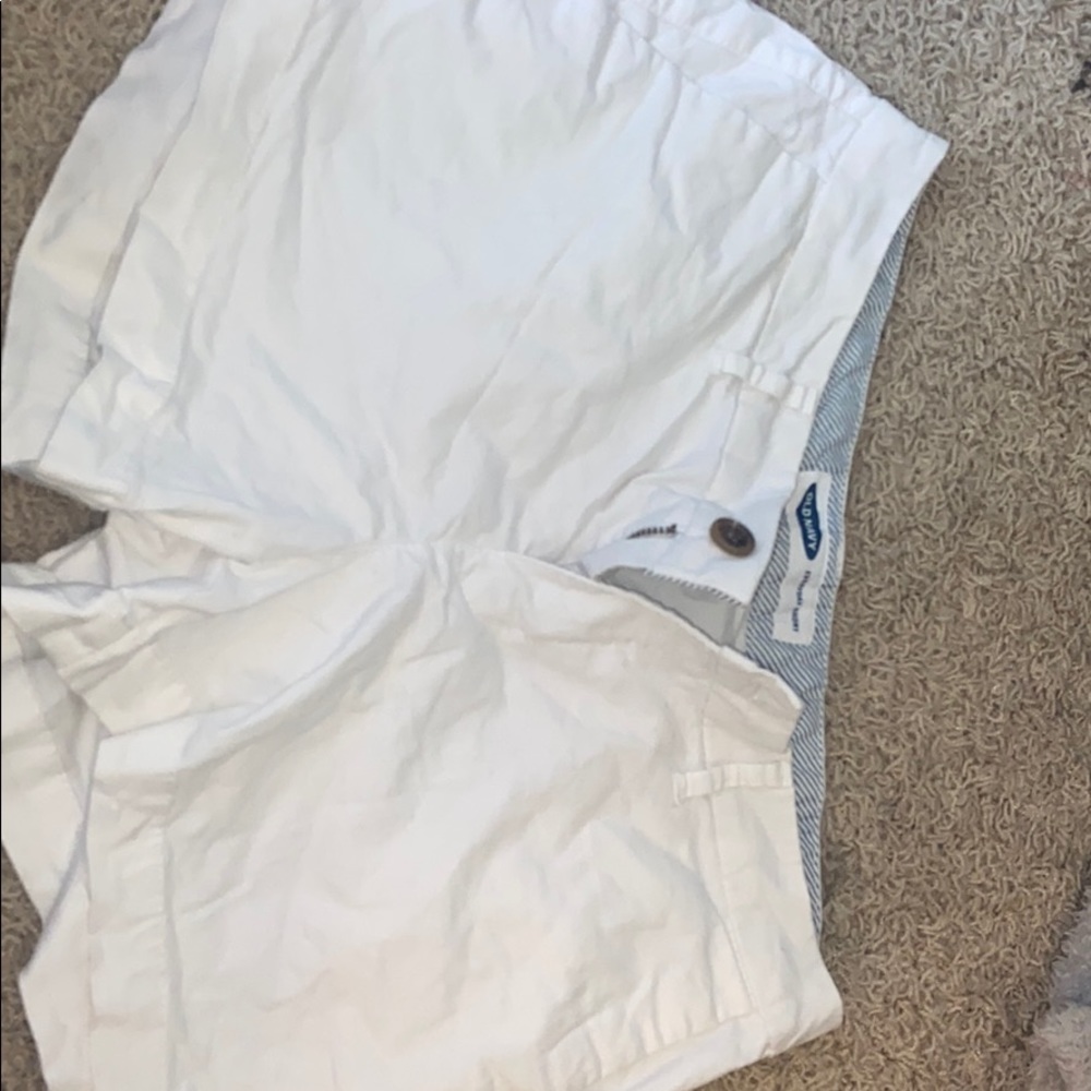 old navy white shorts size 4